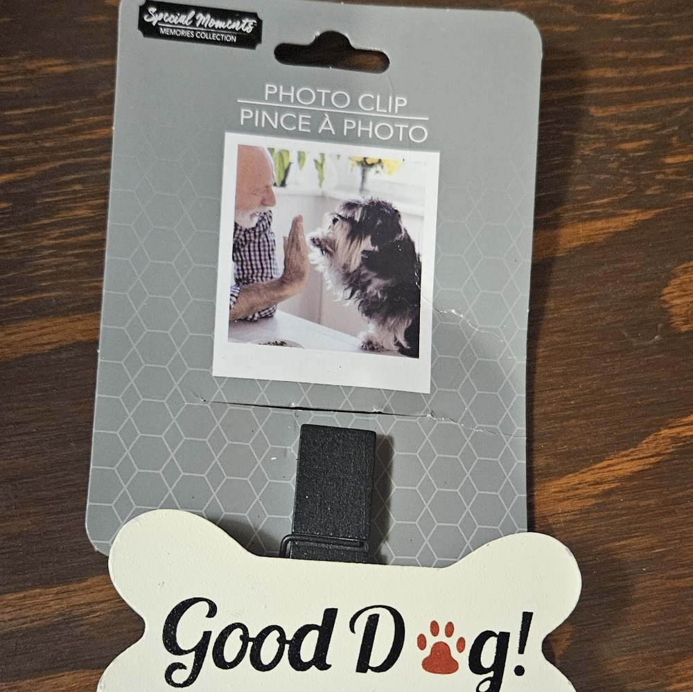Photo Clip Dog Themed White Good Dog Pet Parents/Pet Lovers Keepsake Gift